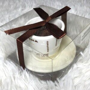 Mini Cafe Latte Cappuccino Mocha Macchiato Expresso Americano Cup/Saucer Candle